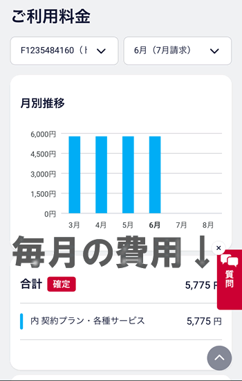 ahamo光の毎月の料金